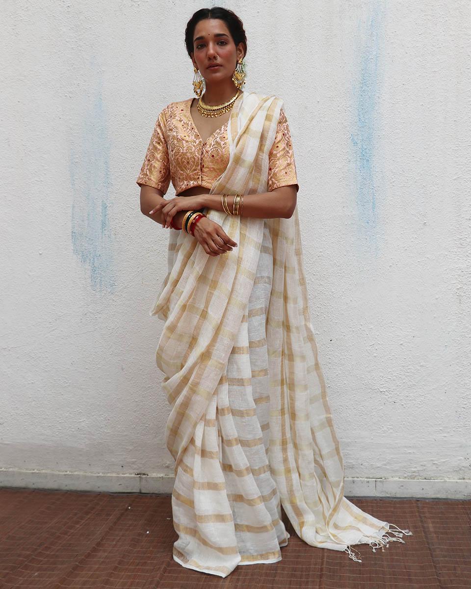 saree for women | linen sarees online | saree hairstyle

