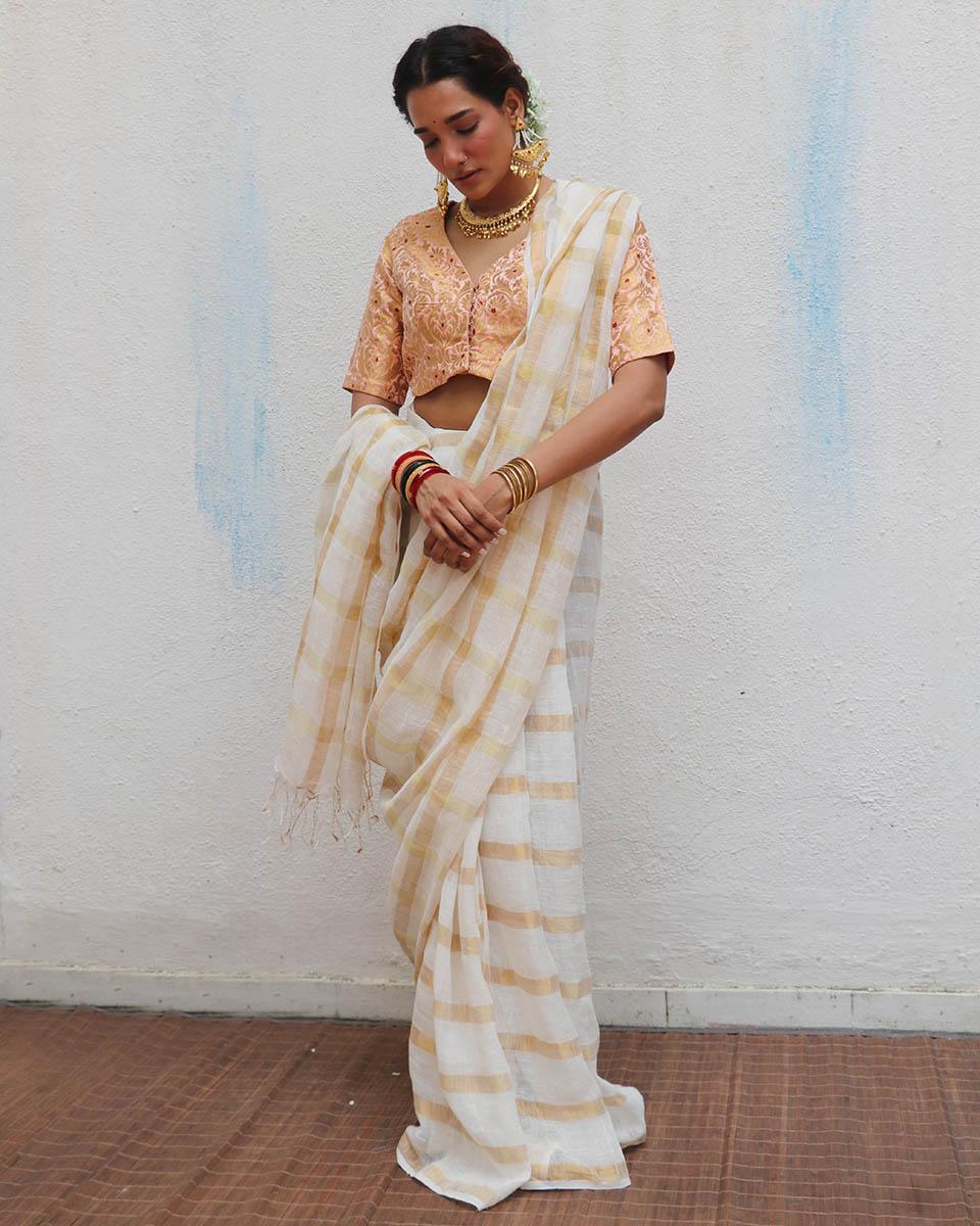 saree blouse | saree online | linen sarees India

