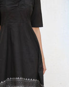 Farrah Blockprinted Cotton Dress - NOMAD