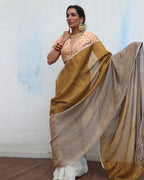 linen saree online | saree look | saree design