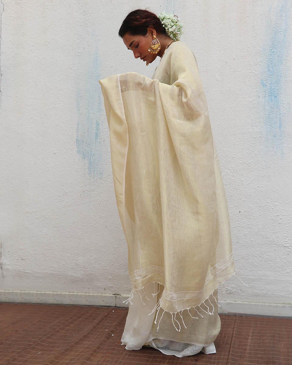 saree style | saree for women | linen saree