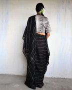 blouse designs for linen saree | linen saree | Sarees | Saree poses | Saree for women | saree online | Saree for farewell | Chidiyaa