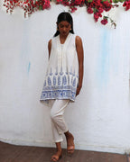 Helena Block printed Cotton Top - BGVL