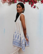 Helena Block printed Cotton Top - BGVL