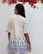 Alizeti Blockprinted Cotton Top - BGVL