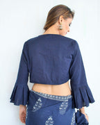 cotton blouse summer | cotton blouse | Blouse design | Blouse sleeves design | Cotton Blouse Blue | Chidiyaa