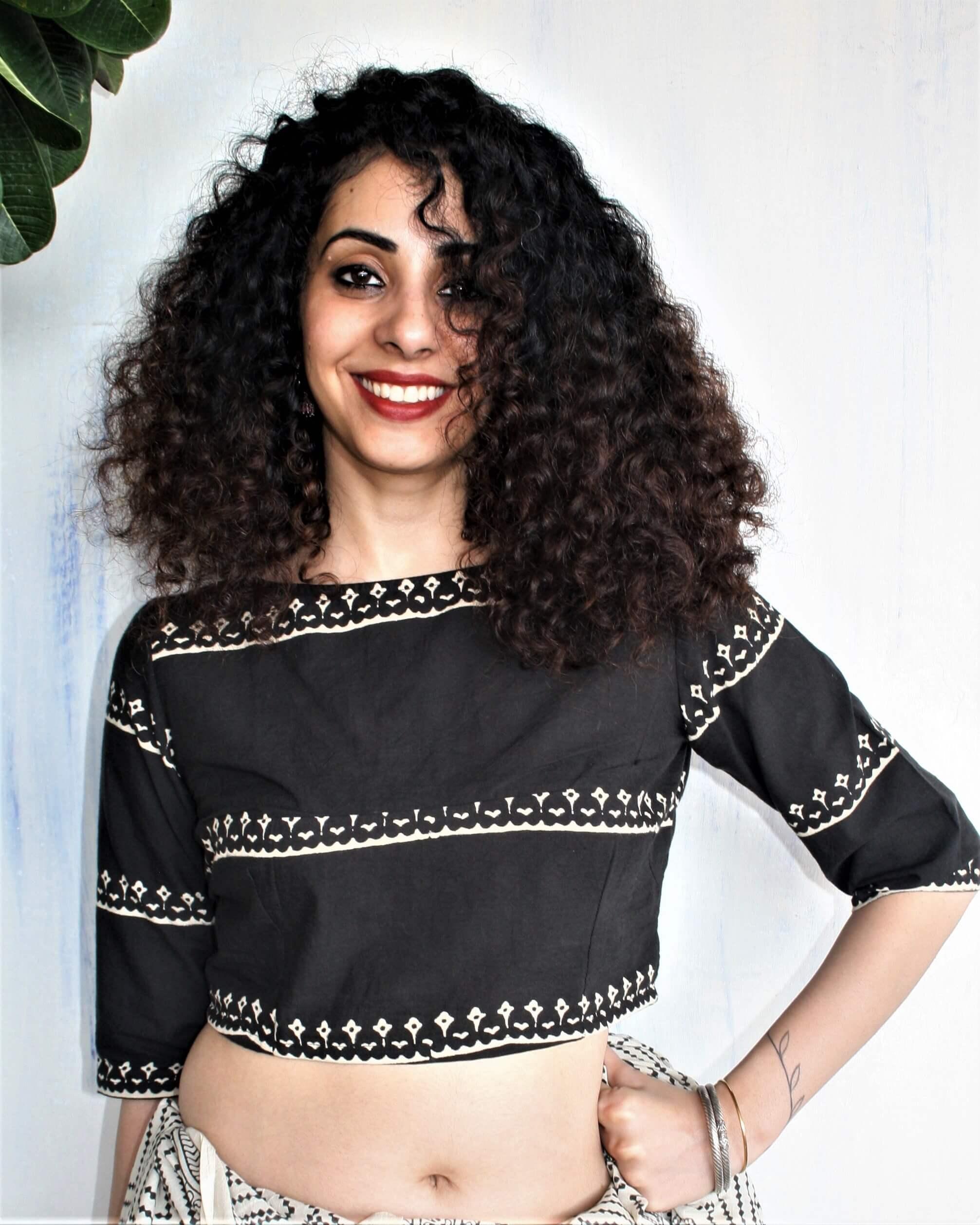 Black Blouse | Cotton Blouse Black | Blouse design | Chidiyaa