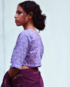 Arden Hand Block-Printed Cotton Blouse - Fmtm