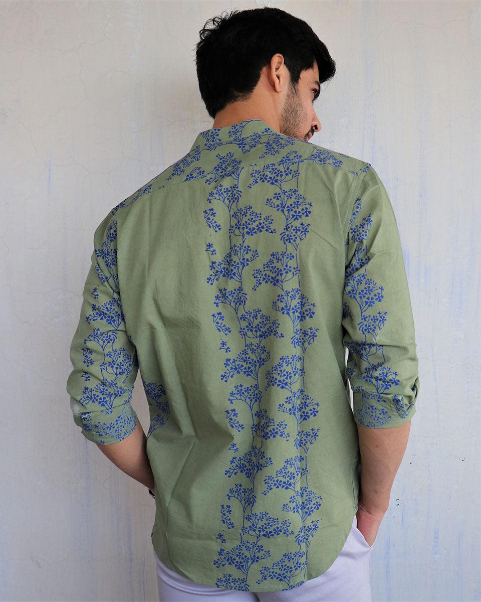 cotton shirt | Men shirt formal | Cotton shirt Olive | Chidiyaa