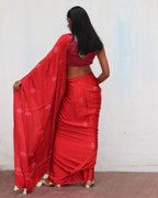 Mashooqa Blockprinted Modal Silk Saree
