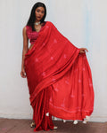 Mashooqa Blockprinted Modal Silk Saree