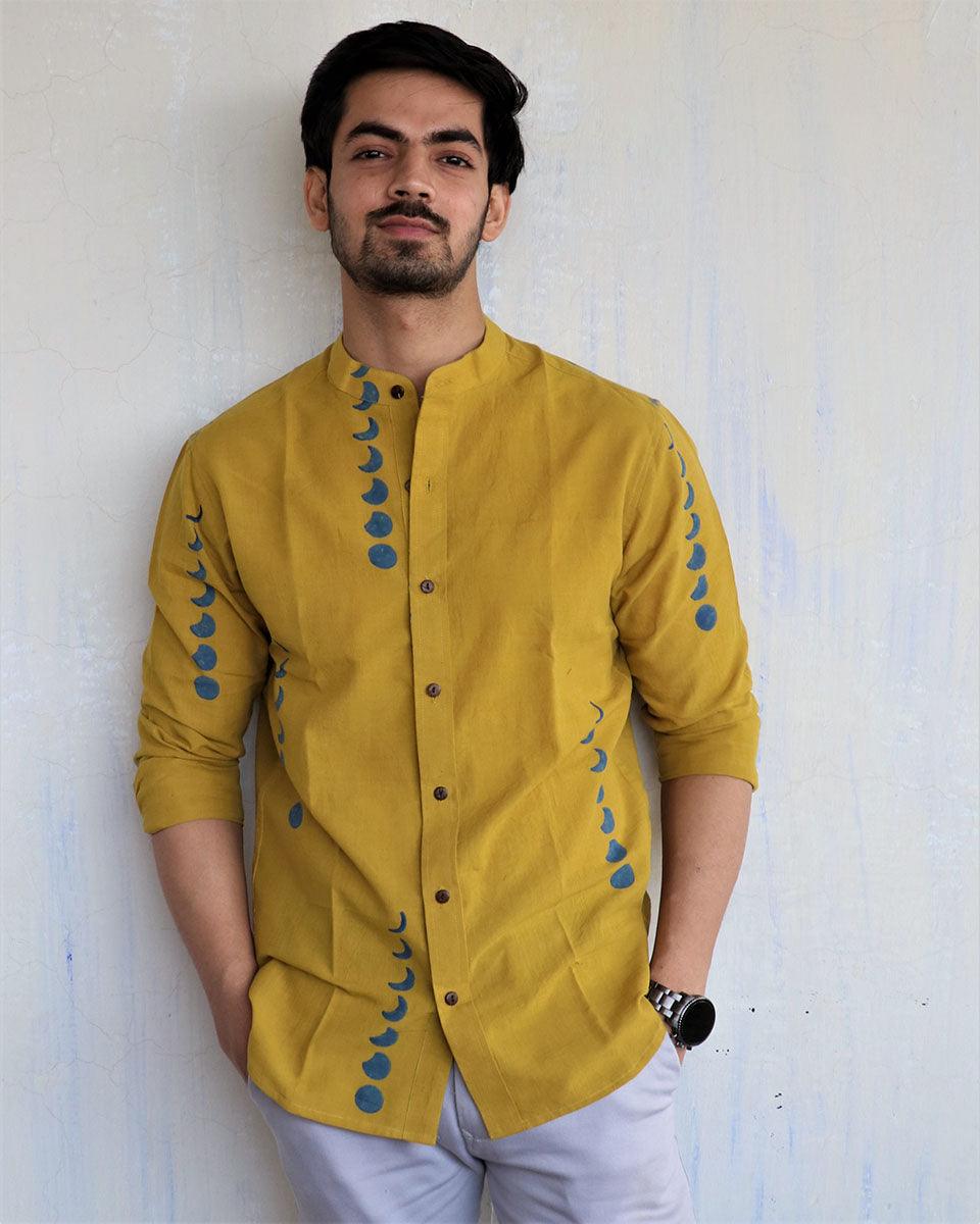 handblockprinted cotton shirt | cotton shirt | Men Shirt Cotton | Chidiyaa