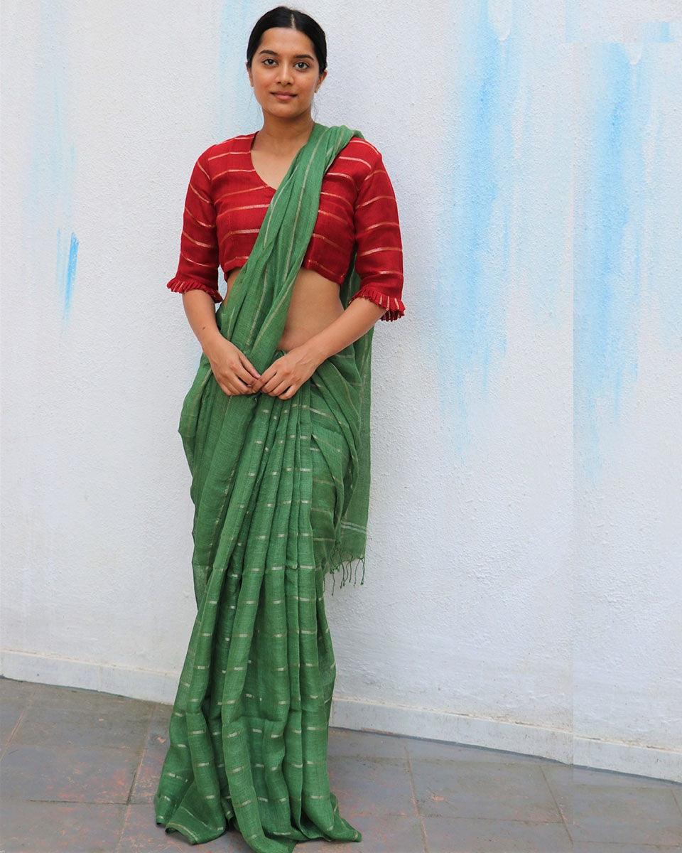 Linen Saree | Sarees for women | Saree