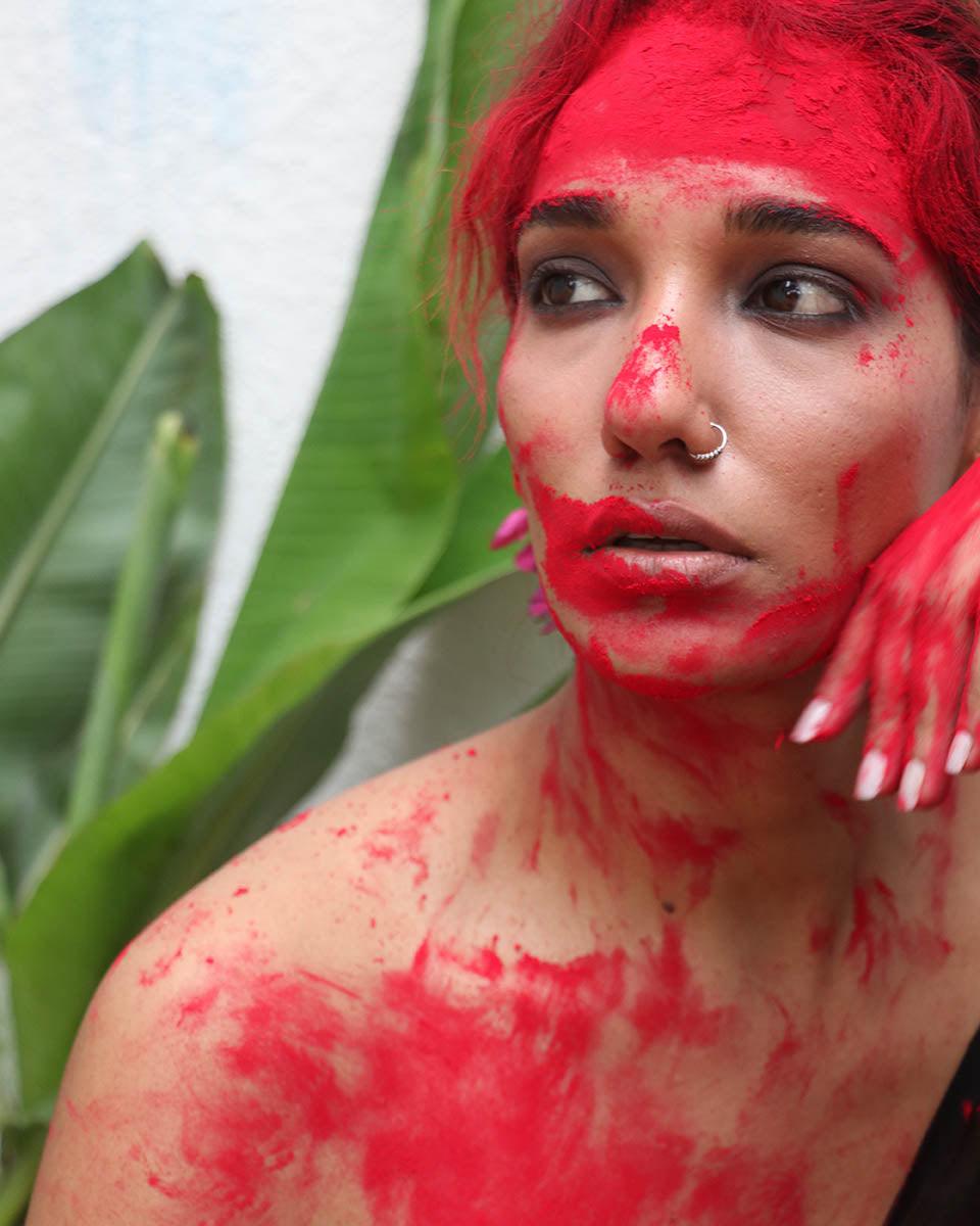 Yogini Black Handwoven Linen Saree - Kaali