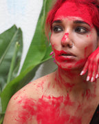 Yogini Black Handwoven Linen Saree - Kaali