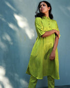 Parveen Mashru Silk Kurta (Set Of 2) -Saahiba