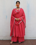Preet Rose Mulmul Cotton Kurta Set with Dupatta Set of 3 - Jugnoo