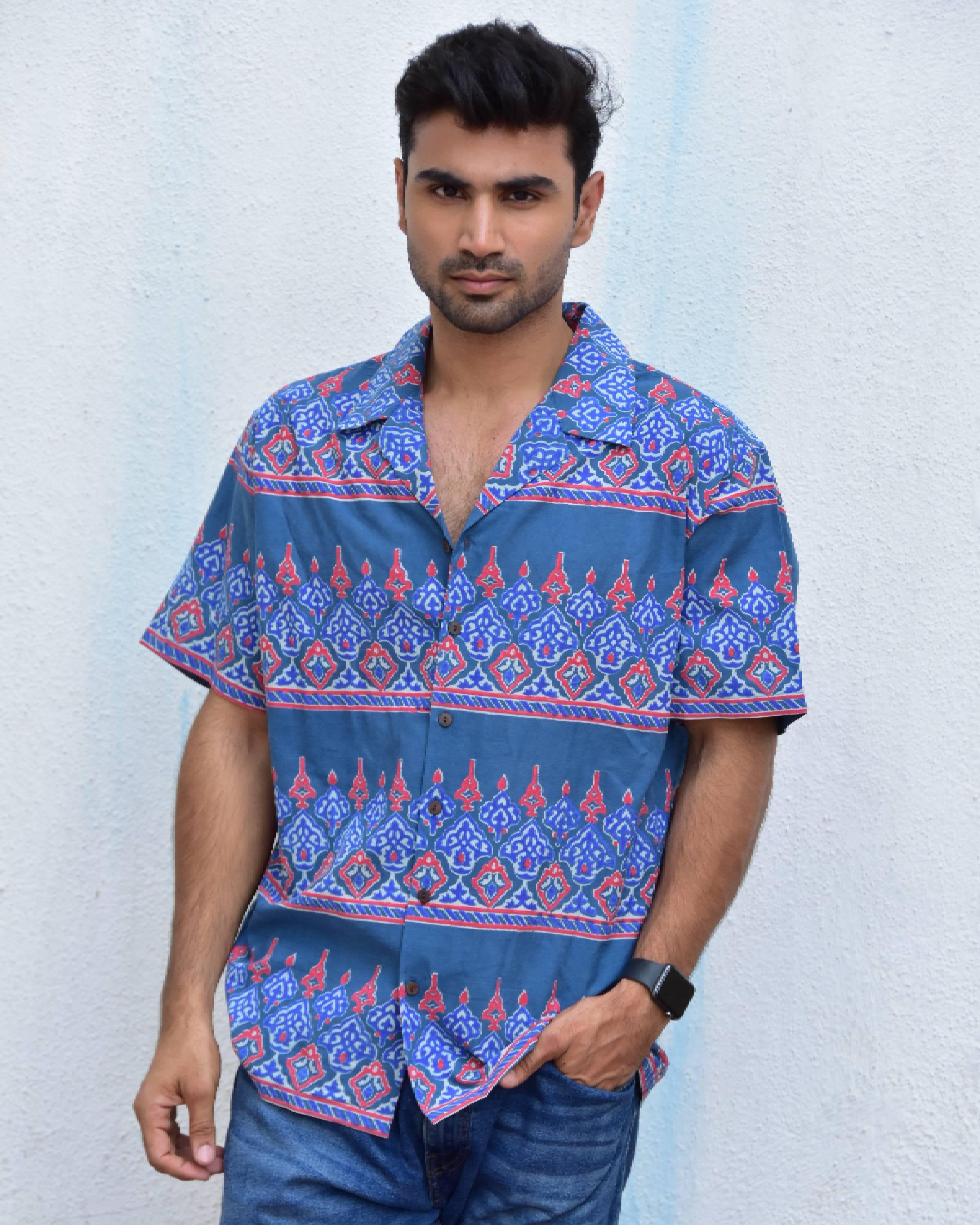 Kaleidoscope Handblockprinted Pure Cotton Shirt