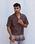 Rustic Rhapsody Handblockprinted Pure Cotton Shirt