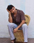 Rustic Rhapsody Handblockprinted Pure Cotton Shirt
