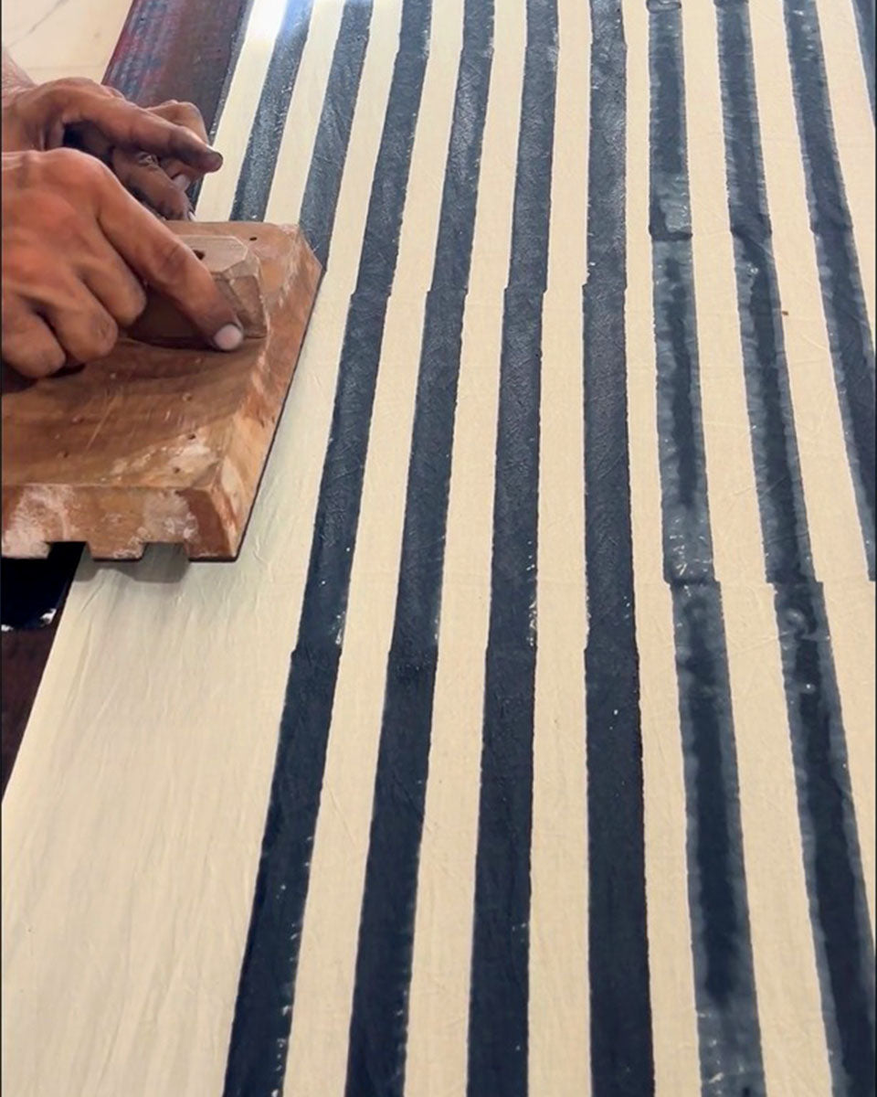 Melted Dusk Grey Block Printed Shirt - BMS