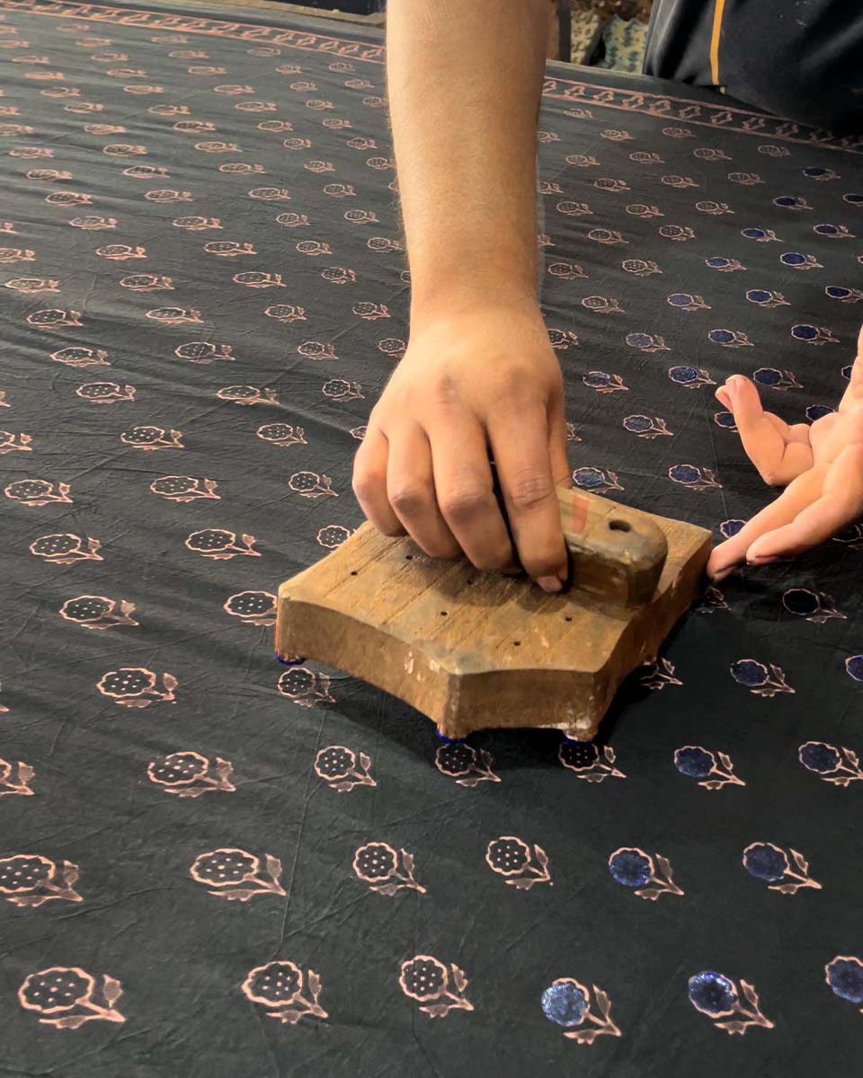 Dreamweaver Blockprinted Cotton Blouse-WWB