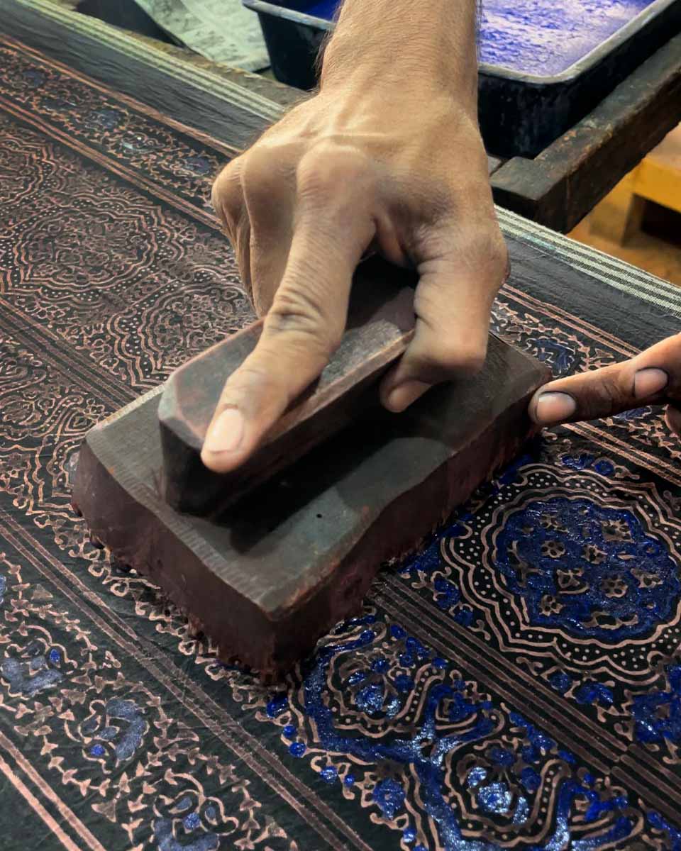 Woven Whispers Blockprinted Cotton Dupatta-WWB