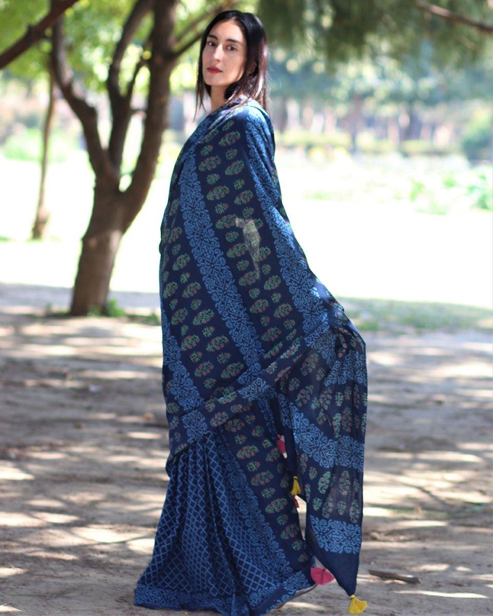 Cotton sarees | mul mul cotton saree | Cotton saree online | Cotton mul mul saree| Chidiyaa