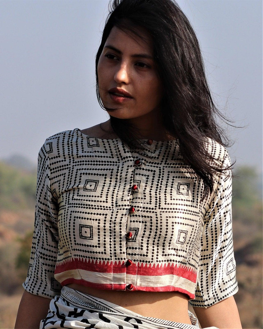 Ivory Blouse | Blouses back design | Cotton blouse | Chidiyaa