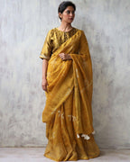 Linen zari saree | Linen saree | Linen saree online | Chidiyaa