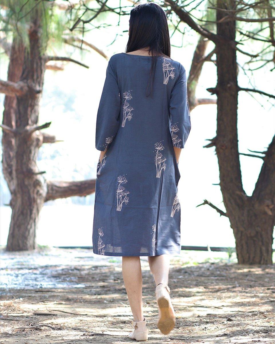 Dresses one piece for women | Cotton Dress | Blue dress | Summer dresses | Chidiyaa