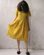 cotton dress yellow | dress design | dresses | dress online