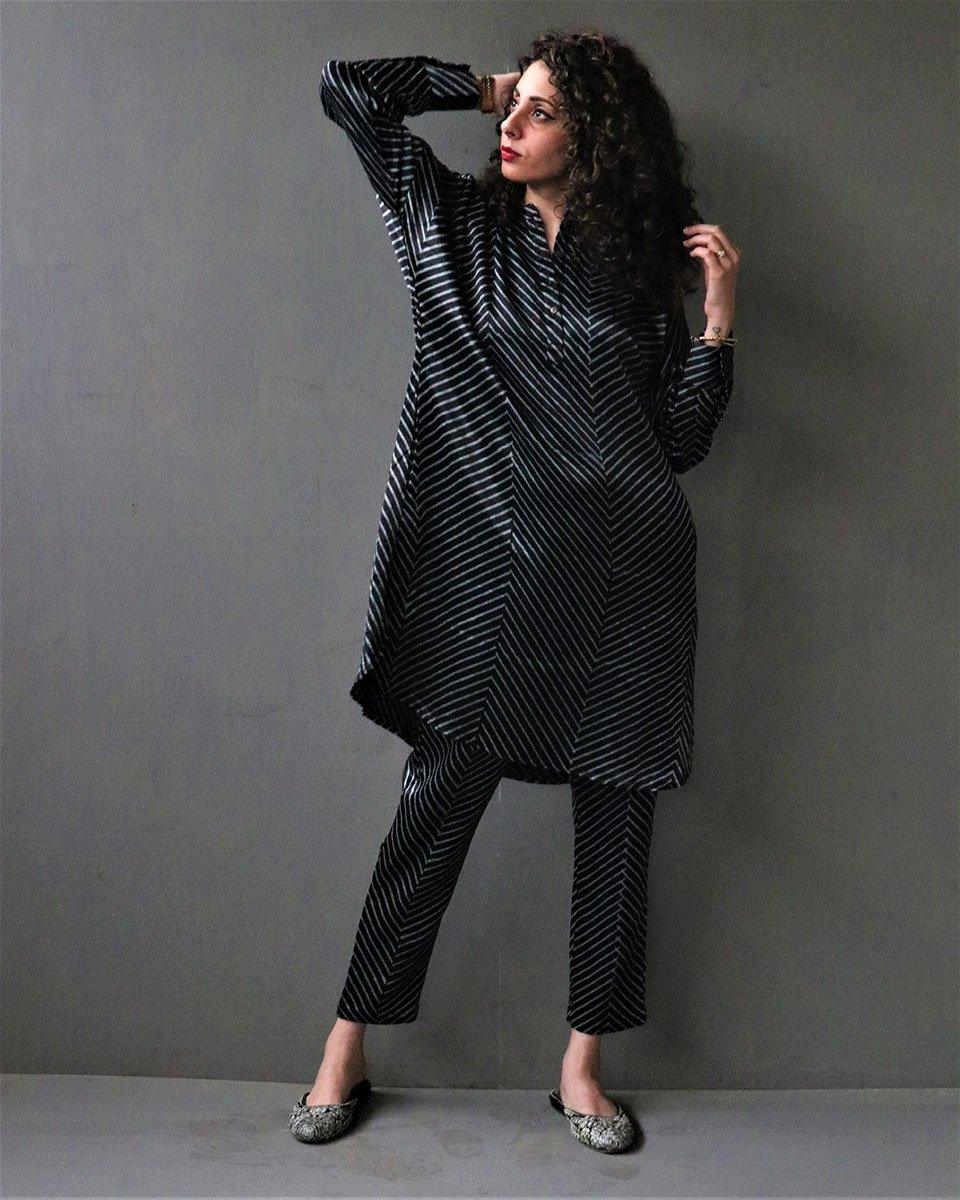 Kurta set | Kurti set | Kurta set for women | Cotton kurta | Black kurta | Chidiyaa