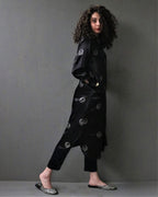 Mahrosh Block printed Mashru Silk Kurta Set