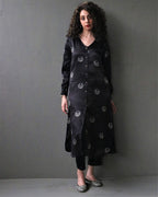 Mahrosh Block printed Mashru Silk Kurta Set