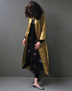 Mahrosh Block printed Mashru Silk Kurta Set