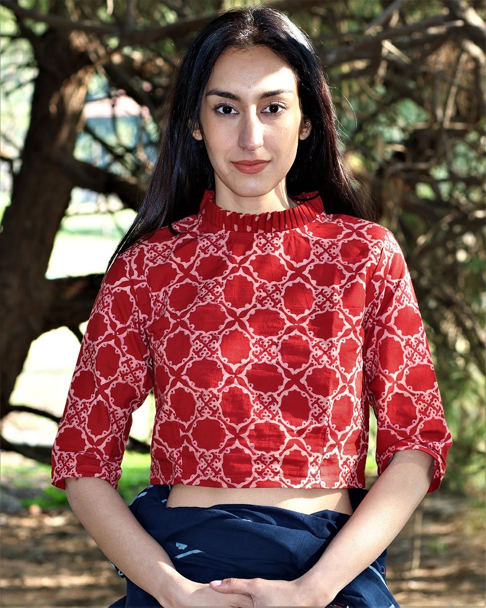 cotton blouse | Maroon blouse | Blouse design | Blouse back design | Chidiyaa