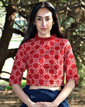 cotton blouse | Maroon blouse | Blouse design | Blouse back design | Chidiyaa