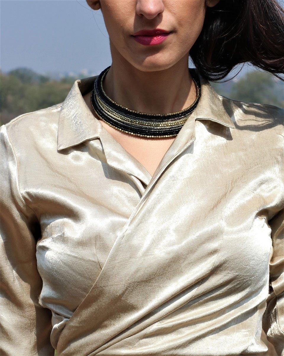 Cream Blouse | Blouses | Silk blouse | Mashru Silk | Chidiyaa