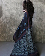Blue Cotton sarees | Saree for women |  Sarees for women | Chidiyaa