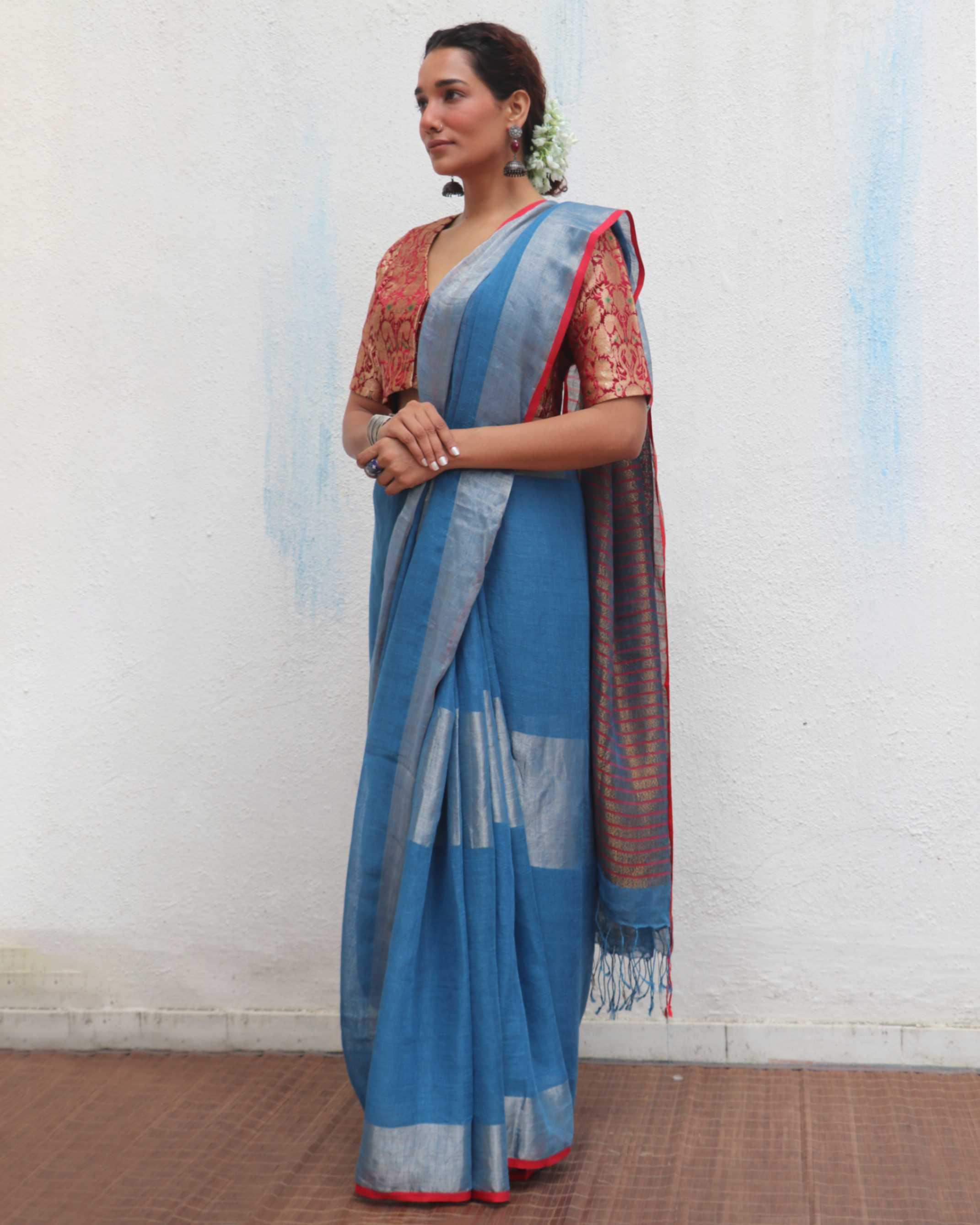 Saree | Linen sarees India | Saree online