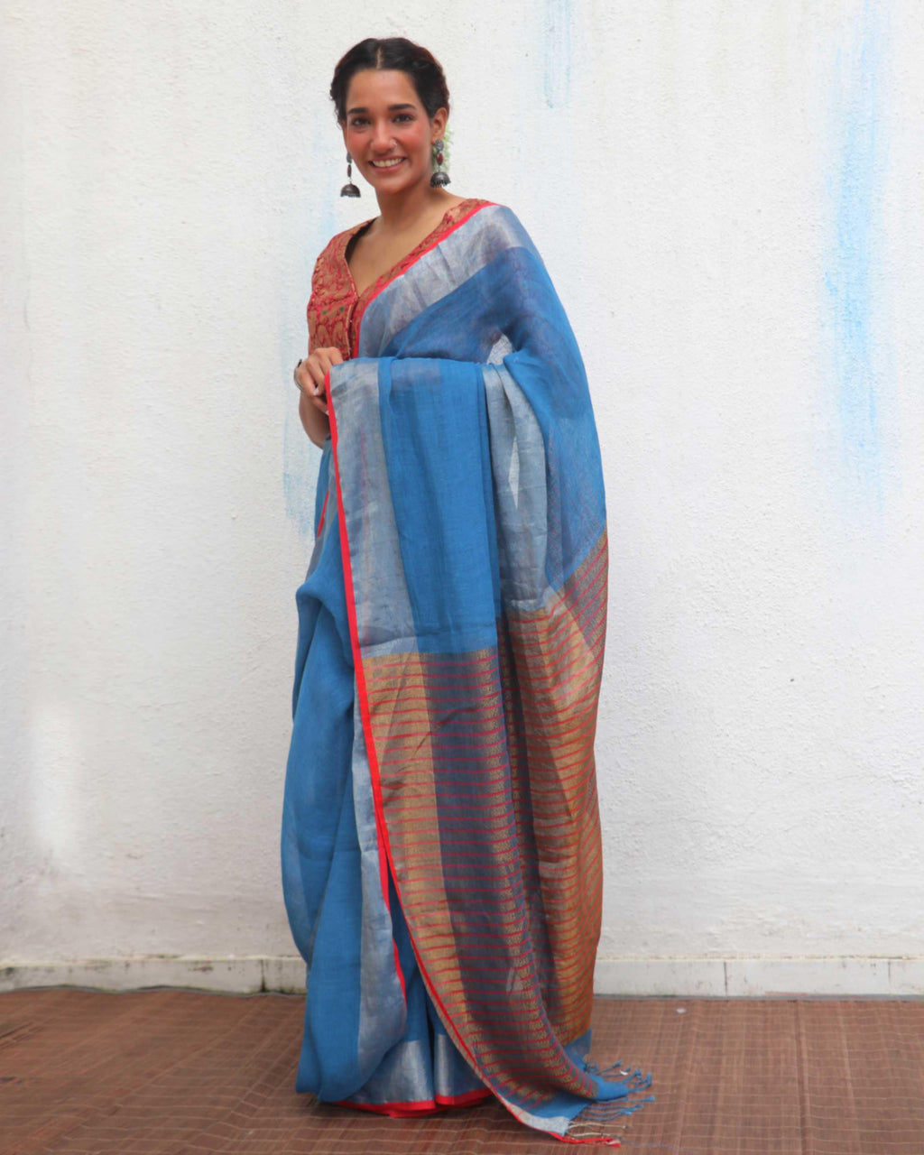 Linen sarees India | Linen sarees online | Saree for women